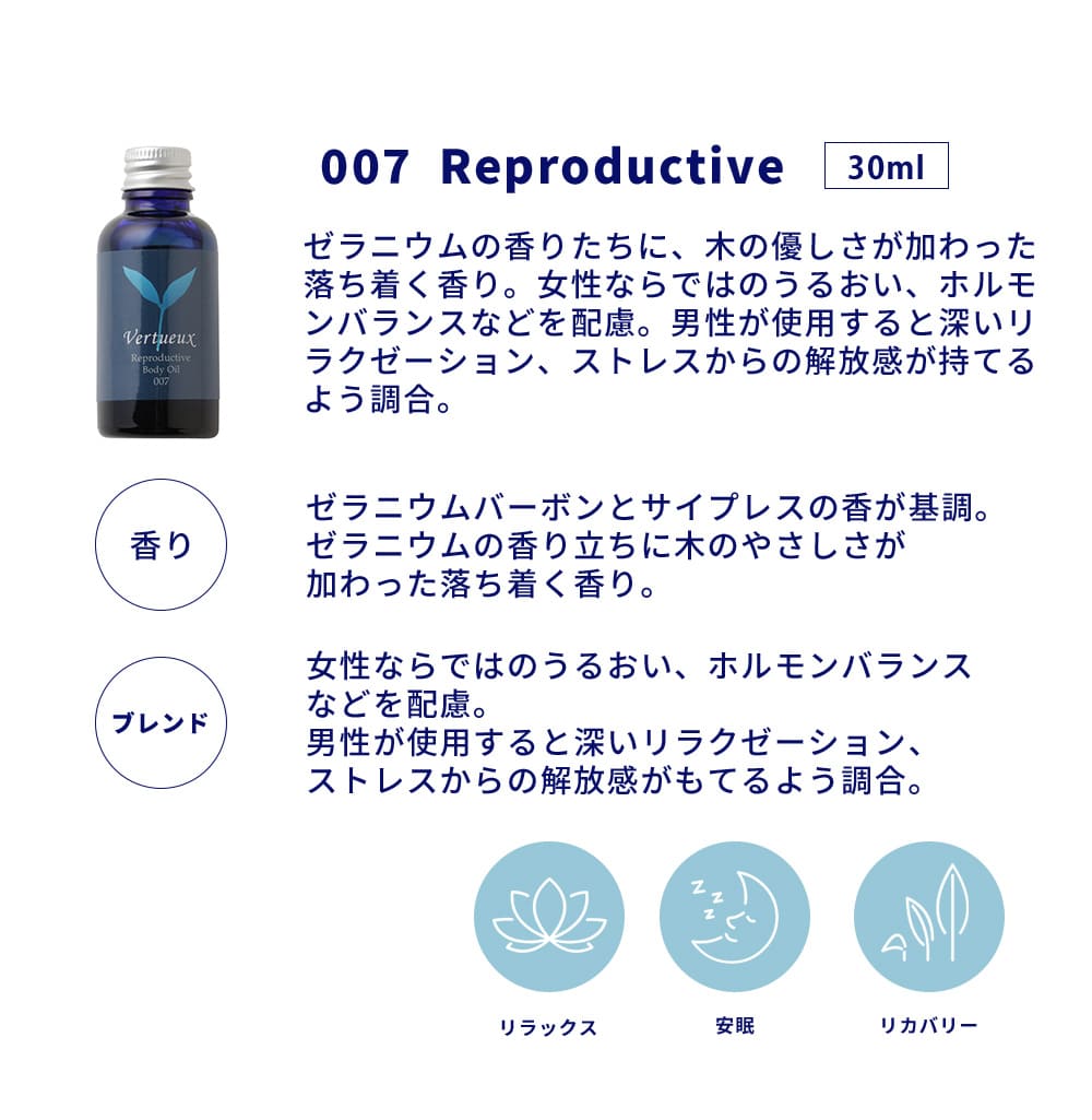 【 セット 】 002 ナーヴボデイオイル 007 リプロダクティブボディオイル ２本組