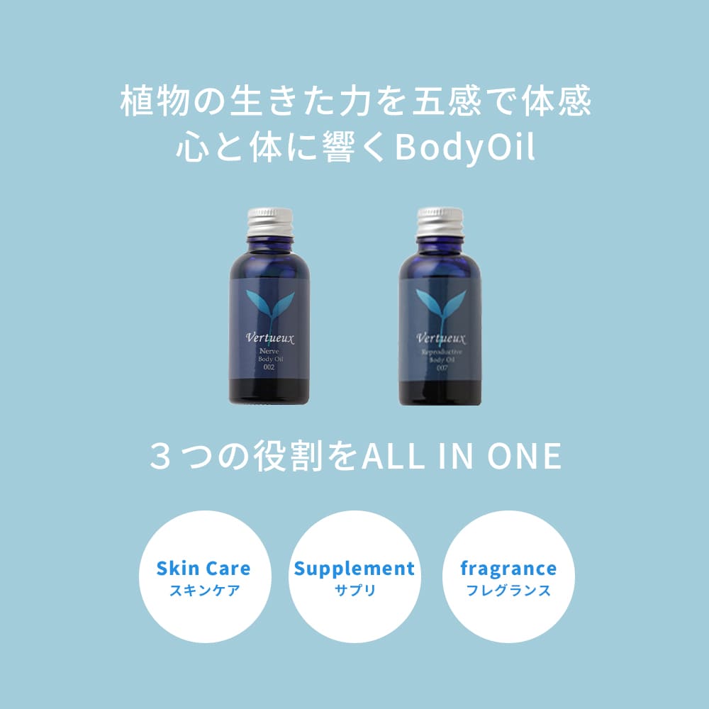 【 セット 】 002 ナーヴボデイオイル 007 リプロダクティブボディオイル ２本組