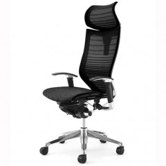 クーポンコード「okamura」で3%オフ【当店在庫商品】オカムラ バロン / グラデーションメッシュ / 座面：メッシュ / 可動ヘッドレスト / エクストラハイバック / フレーム：ポリッシュ / ボディカラー：ブラック / 可動アジャストアーム