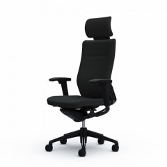 クーポンコード「okamura」で3%オフ【当店在庫商品】[オカムラ]コーラル(choral) エクストラハイバック ／ 背クッションタイプ ／ シートカラー：ブラック(FSF1) ／ アジャストアーム ／ ボディ＆フレームカラー：ブラック ／ ランバーサポート付