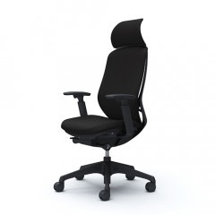 クーポンコード「okamura」で3%オフ【国内受注生産納期6～7週】オカムラ／sylphy(シルフィー)／エクストラハイバック／ボディーカラー：ブラック／背面クッション／樹脂脚／アジャストアーム付