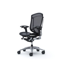クーポンコード「okamura」で3%オフ【国内受注生産納期6～7週】オカムラ コンテッサ セコンダ / ハイバック（ヘッドレスト無し） / 座メッシュ / アジャストアーム / ポリッシュフレーム / ブラックボディ or ホワイトボディ