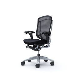 クーポンコード「okamura」で3%オフ【国内受注生産納期6～7週】オカムラ コンテッサ セコンダ / ハイバック（ヘッドレスト無し） / 座クッション / アジャストアーム / シルバーフレーム / ブラックボディ or グレーボディ
