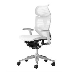 クーポンコード「okamura」で3%オフ【国内受注生産納期6～7週】オカムラ バロン / グラデーションメッシュ / 座面：メッシュ / 可動ヘッドレスト / エクストラローバック / フレーム：ポリッシュ / ボディ：ブラック or ホワイト / シートカラー：選択可 / 可動式アジャストアーム