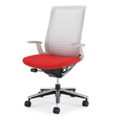 【国内受注生産納期6～7週】[KOKUYO] INSPINE（インスパイン）ハイバック / T型肘 / 背面メッシュ / 座面クッションカラー選択可