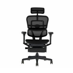 【当店在庫商品】エルゴヒューマン プロ2 オットマン内蔵型 Black Edition WORKAHOLICオリジナルモデル 座メッシュ 