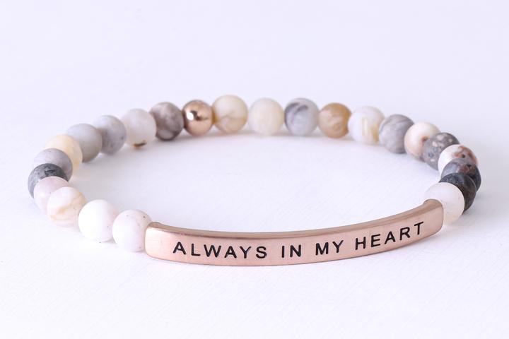 ALWAYS IN MY HEART (Bamboo Agate/Small)