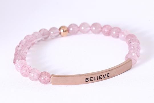 BELIEVE (Pink Quartz/Small)