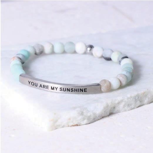 YOU ARE MY SUNSHINE (Turquoise Amazonite/Medium) Inspire Me Bracelets