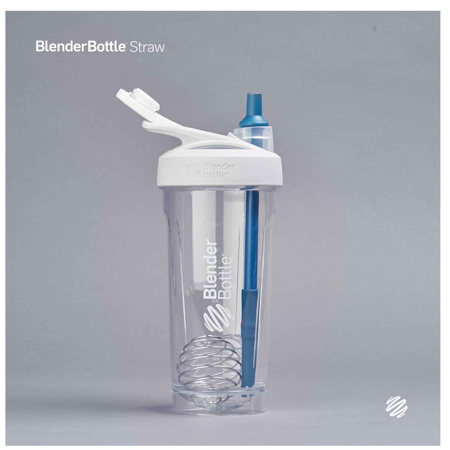 BlenderBottle Straw-2 Pack ブレンダーボトル ストロー 2パック アソート ブラック＆ブルー