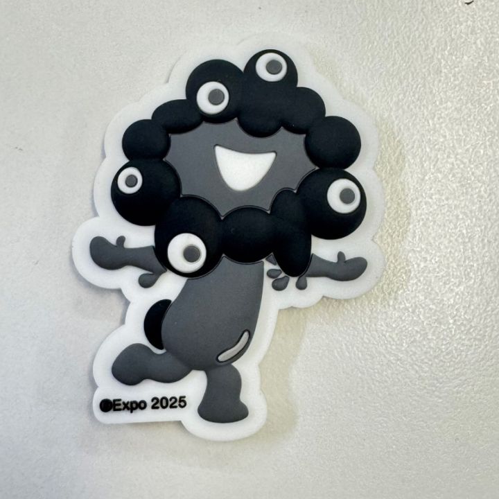EXPO2025　ミャクミャク 3Dラバーマグネット黒　B