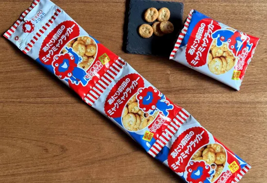 あたり前田のミャクミャクラッカー4連　たこ焼き味