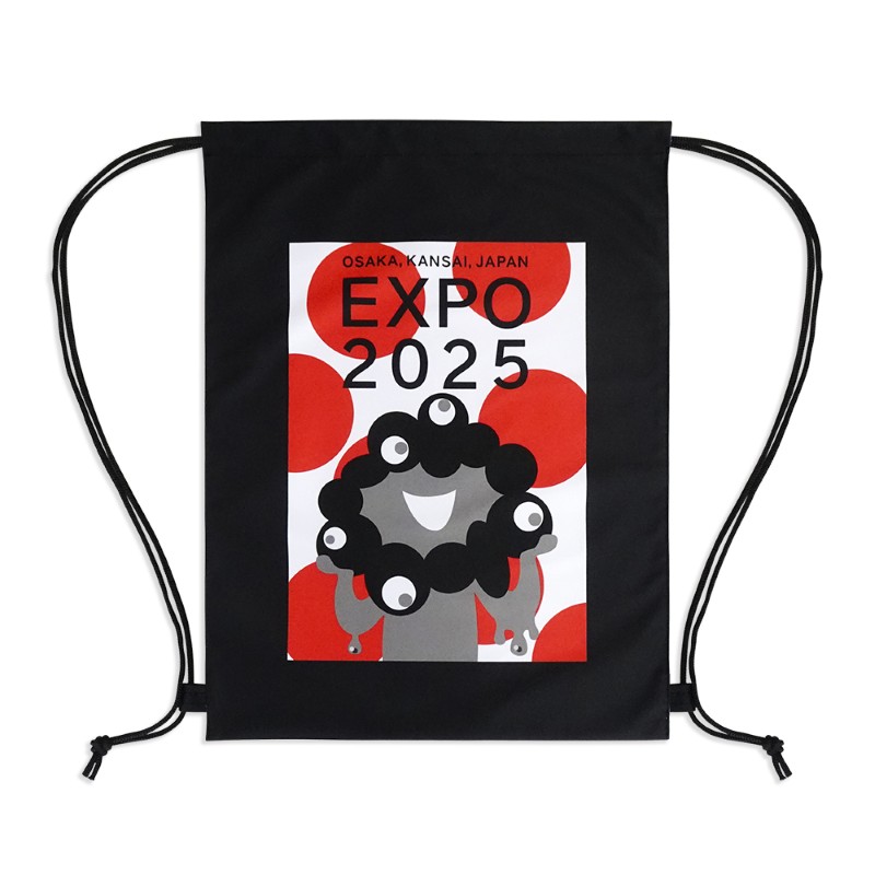 EXP02025 ミャクミャク  ナップザック Mid century 黒
