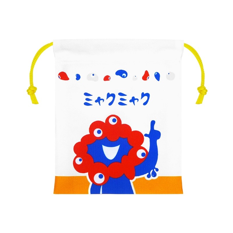 EXP02025 ミャクミャク  ミニ巾着 ヒラメキ 白