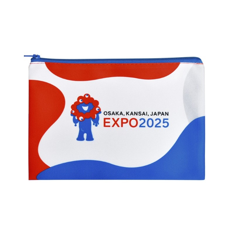 EXP02025 ミャクミャク  ジッパーポーチ WORLD