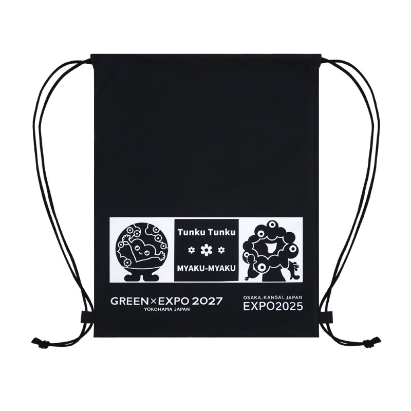 EXPO2025 ミャクミャク 【トゥンクトゥンク】 ナップザック 黒