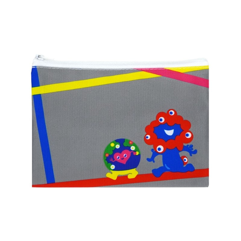 EXPO2025 ミャクミャク 【トゥンクトゥンク】 ジッパーポーチ グレー