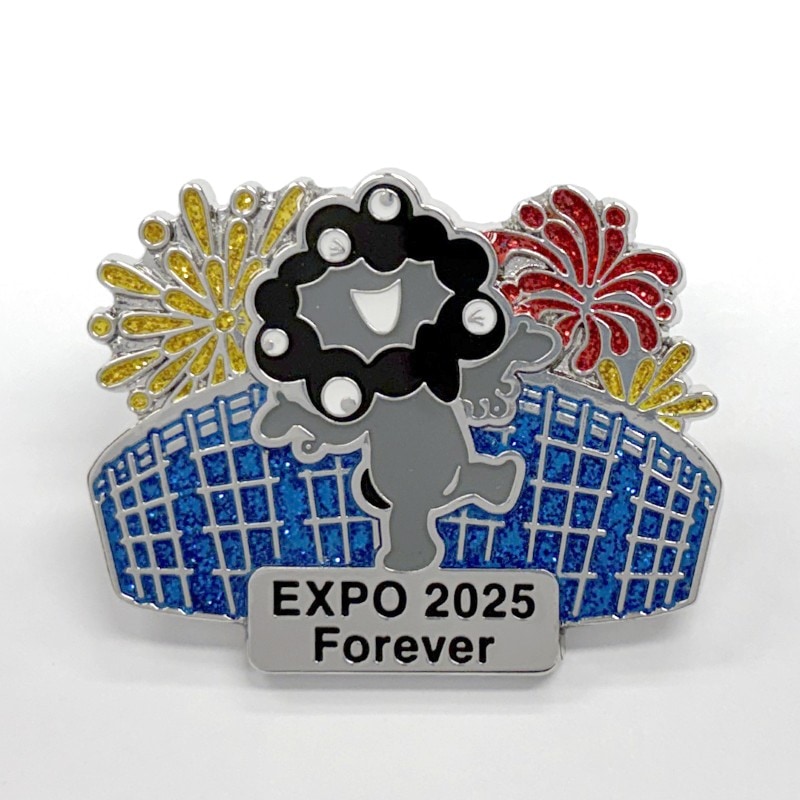 【限定】EXPO2025ミャクミャクピンバッジ ピンズフレームセット EXPO2025 ミャクミャクピンバッジ OKK/051（大屋根花火黒ミャク