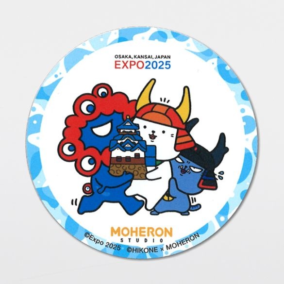 EXPO2025 ミャクミャク 【ひこにゃん】 マグネットステッカー（A：彦根城もおともだち！）