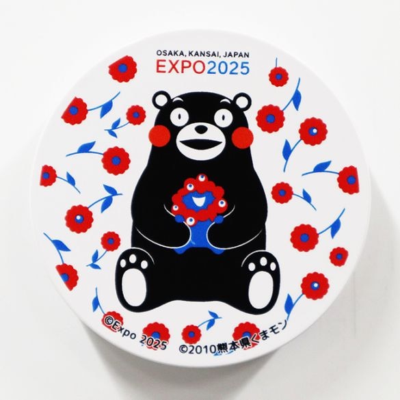 EXPO2025 ミャクミャク 【くまモン】 丸型マグネットクリップ（C：抱っこ）