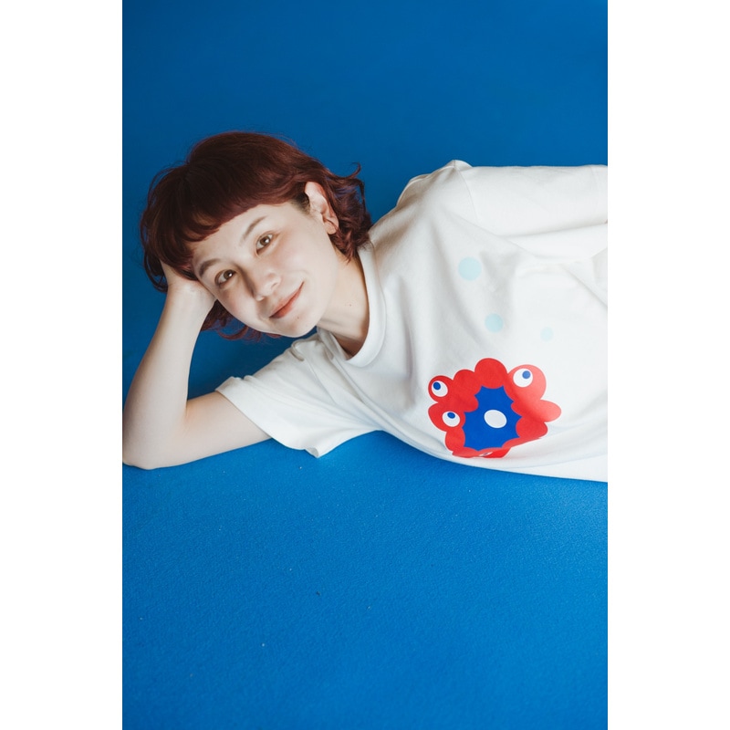 『ミャクミャクと…ミャクミャク誕生ものがたり』プリントTシャツ（Lサイズ）