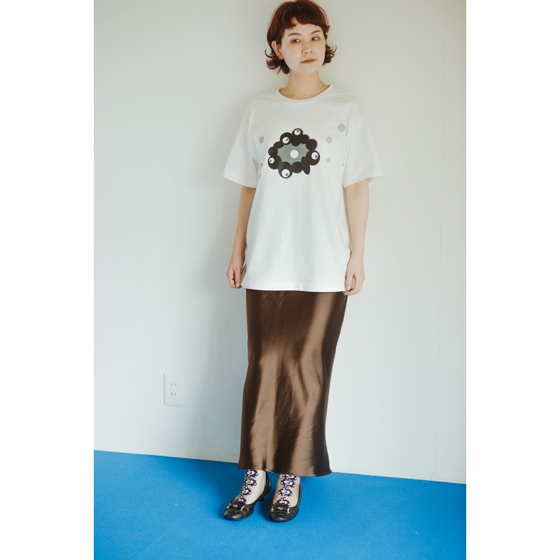 『ミャクミャクと…ミャクミャク誕生ものがたり』プリントTシャツ・黒ミャクミャク（Sサイズ）