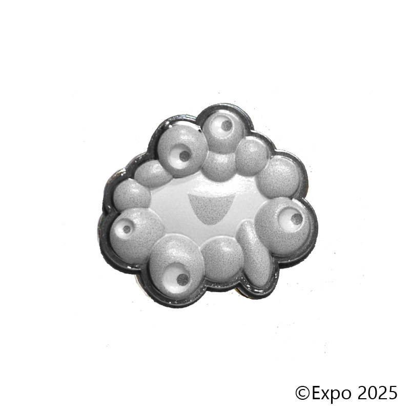 EXPO2025 ミャクミャク フルカラー3Dピンズ 白ミャクミャク | バッジ