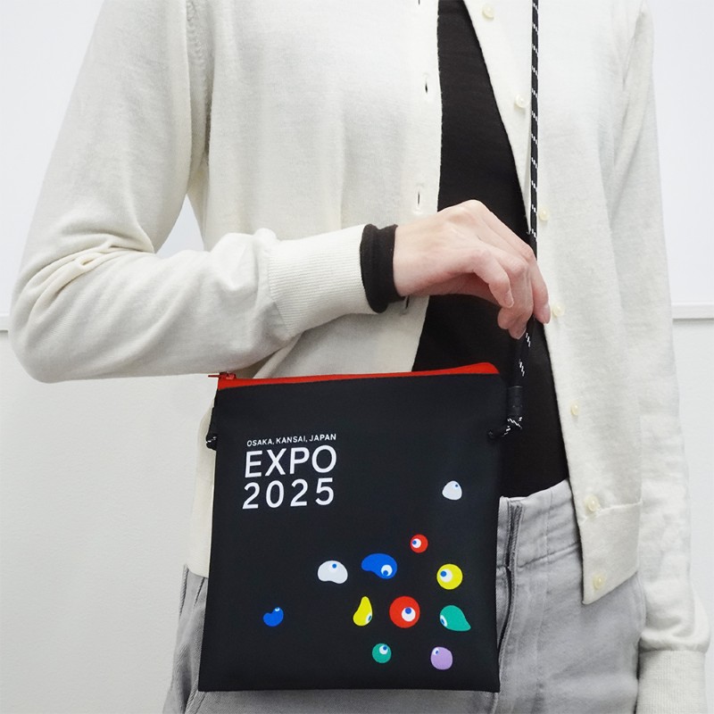 EXPO2025 VI  ショルダーポーチ なかま 黒 