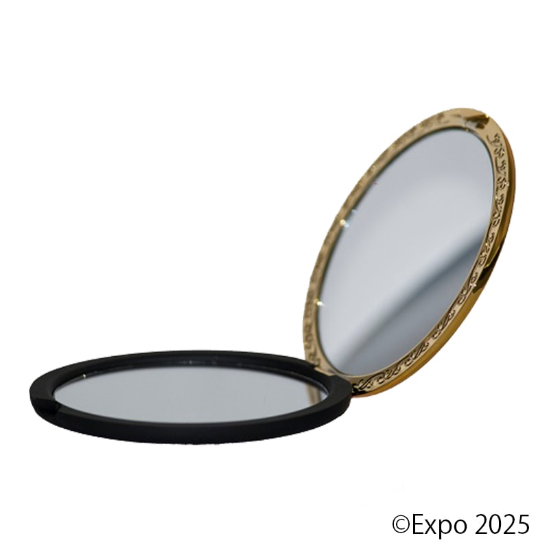 EXPO2025 ミャクミャク 彫金Wコンパクトミラー