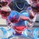 EXPO 2025　ミャクミャク クリアフィギュア　レッド×ブルー