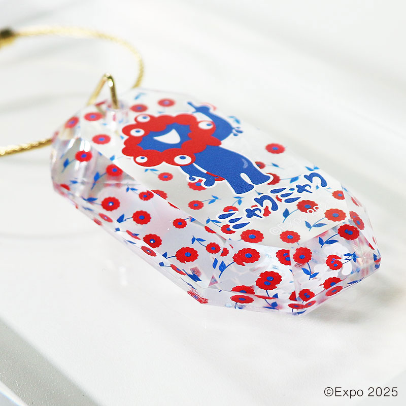 EXPO 2025 ミャクミャク クリスタルチャーム 花 | キーホルダー