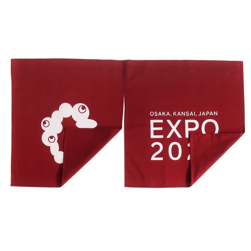EXPO2025 公式ロゴ 暖簾（のれん） えんじ