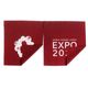 EXPO2025 公式ロゴ 暖簾（のれん） えんじ