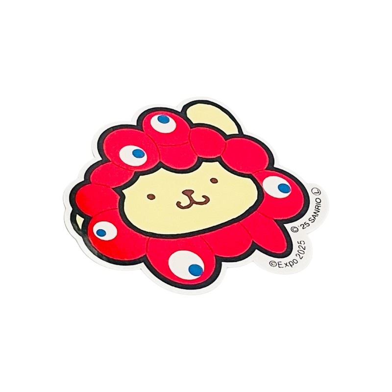 EXPO2025 【サンリオキャラクターズ】 ミャクミャクなりきりアパレルステッカー顔　ポムポムプリン　