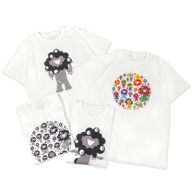 EXPO2025 WORLD A ミャクミャクコミャク迷彩　TシャツMサイズ EXPO2025 ミャクミャク Tシャツ ラン 黒 SMA/204 M | ファッション