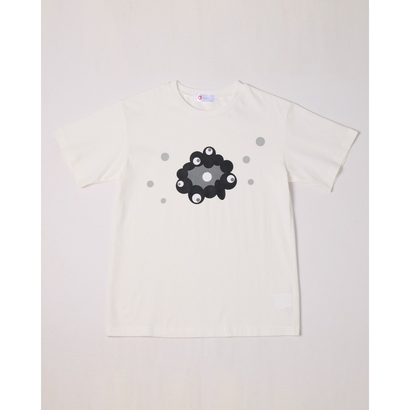 ミャクミャクと…ミャクミャク誕生ものがたり』プリントTシャツ・黒