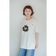 『ミャクミャクと…ミャクミャク誕生ものがたり』プリントTシャツ・黒ミャクミャク（LLサイズ）