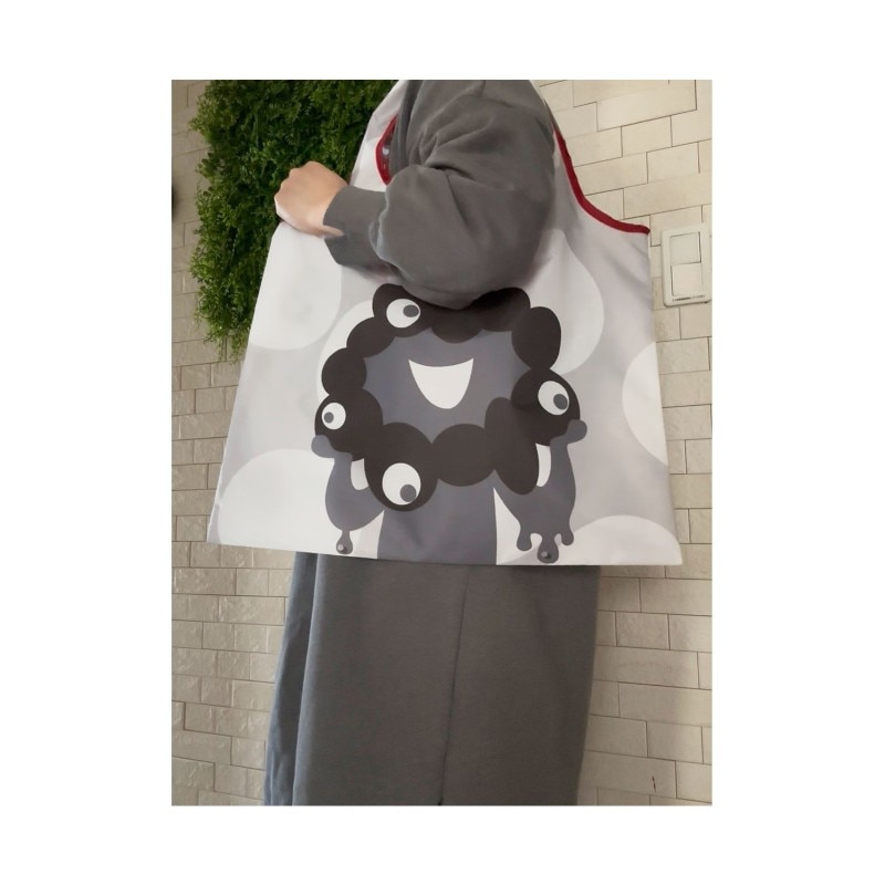 EXPO2025 ミャクミャク ショピングバッグL ドット 黒 SMA/191