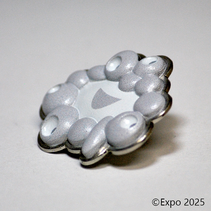 EXPO2025 ミャクミャク フルカラー3Dピンズ 白ミャクミャク | バッジ