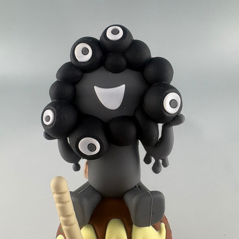 EXPO2025 ミャクミャク 立体たこ焼きキーホルダー ブラック