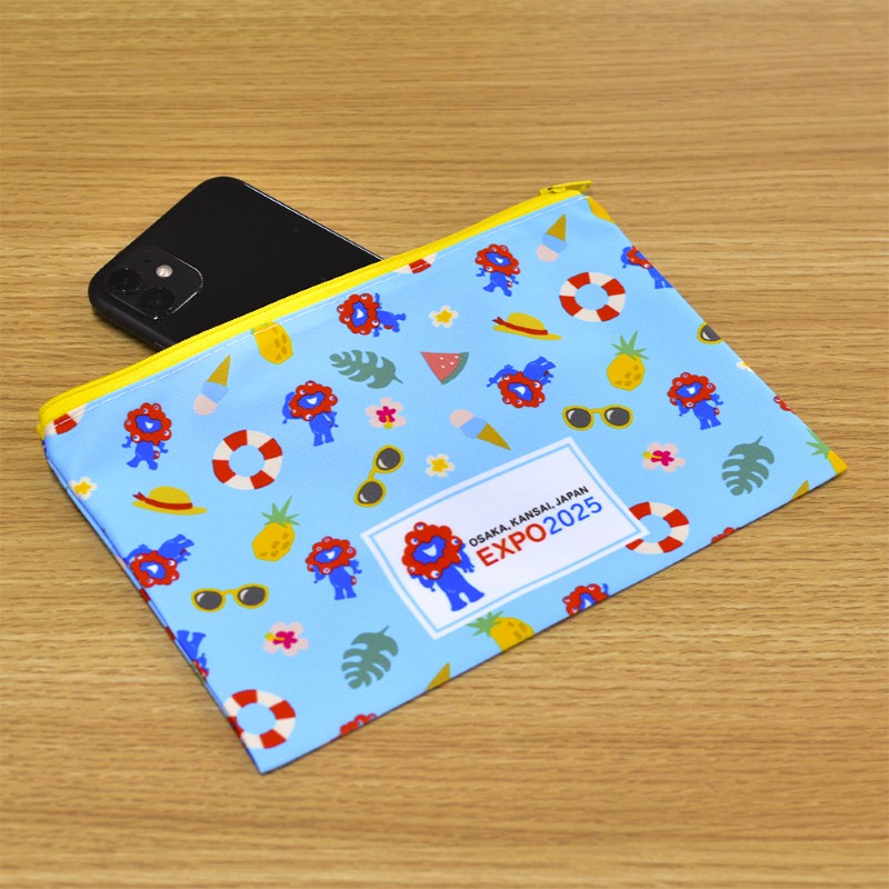 EXP02025 ミャクミャク  ジッパーポーチ サマー