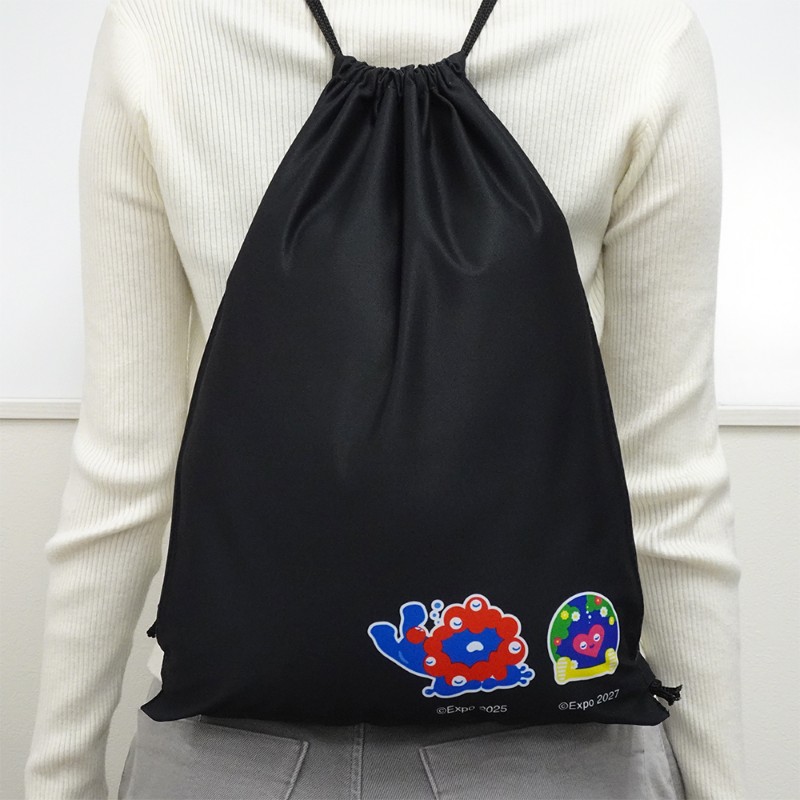 EXPO2025 ミャクミャク 【トゥンクトゥンク】 ナップザック 黒