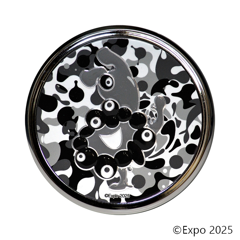 EXPO2025 ミャクミャク 彫金Wコンパクトミラー 黒ミャクミャク | 美容