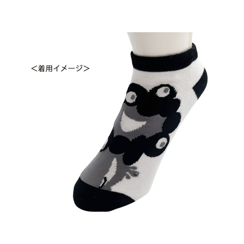 EXPO2025 ミャクミャク 靴下 SMA/206 BK×WH レディース