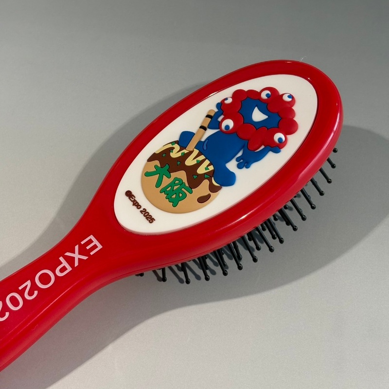 EXPO2025　ミャクミャクヘアブラシ　たこ焼き　赤
