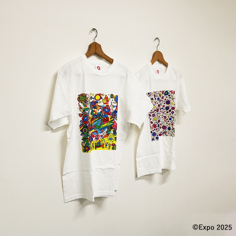 EXPO2025　ミャクミャク　ハイクオリティーＴシャツ　ミャクミャク∞脈々と彩る蜂の舞２_Ｓ