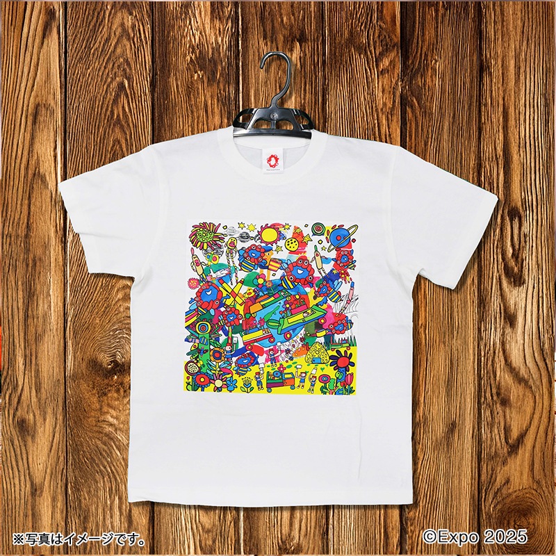EXPO2025　ミャクミャク　ハイクオリティーＴシャツ　ミャクミャク∞脈々と彩る蜂の舞２_Ｓ