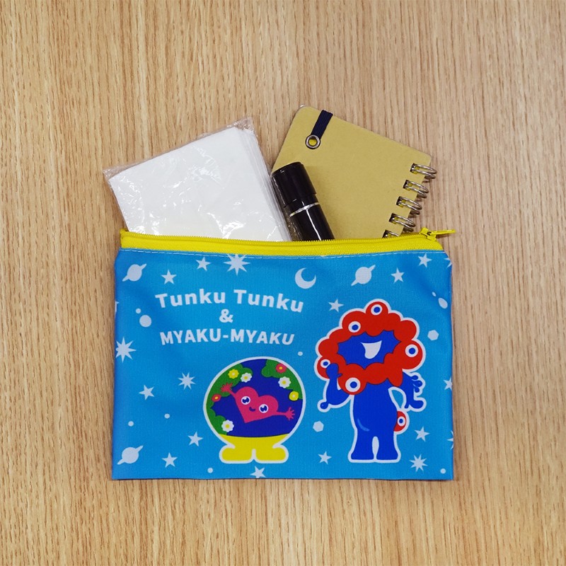 EXPO2025 ミャクミャク 【トゥンクトゥンク】 ジッパーポーチ ブルー