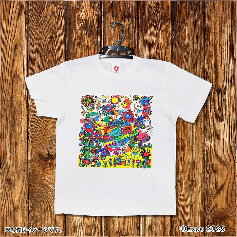 EXPO2025　ミャクミャク　ハイクオリティーＴシャツ　ミャクミャク∞脈々と彩る蜂の舞２_M