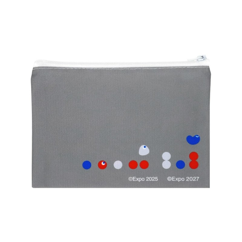 EXPO2025 ミャクミャク 【トゥンクトゥンク】 ジッパーポーチ グレー